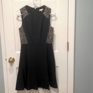 Shoshanna black and lace dress